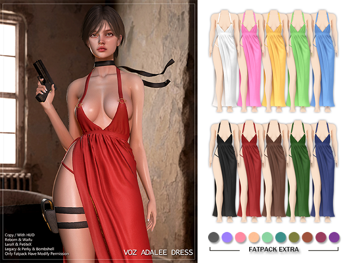 [VOZ] Adalee Dress (Fatpack)