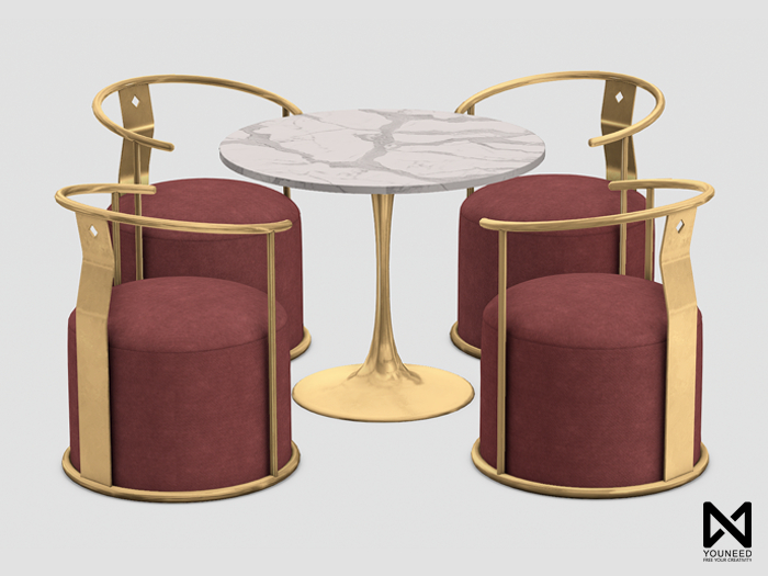 Youneed - Chair and table set Gail