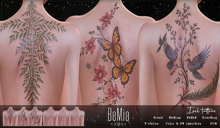 BeMia. Izel tattoos