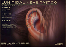 [AURO] Lunitidal - Evox - Ear Tattoo + Materials (add)