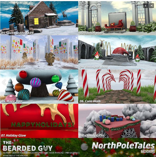 02 Santas Ride Backdrop - NPT - The Bearded Guy