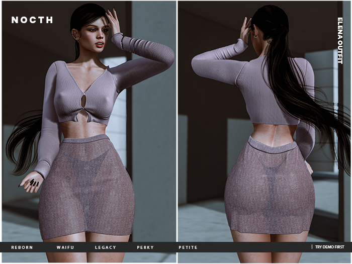 + NOCTH - Elena Outfit - Pink  [NCTH]