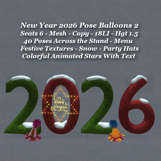 New Year 2026 Pose Balloons 2