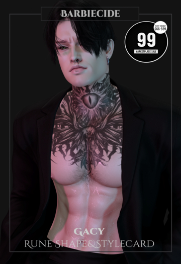 Barbiecide Gacy Shape&Stylecard For Rune