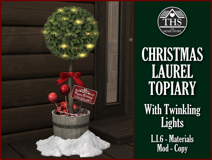 CHRISTMAS - CHRISTMAS TOPIARY - CHRISTMAS PLANTER