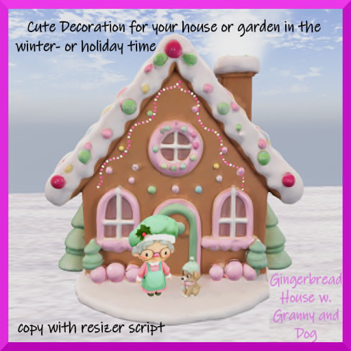 C.M.D. - Gingerbread House w. Granny NEW VB