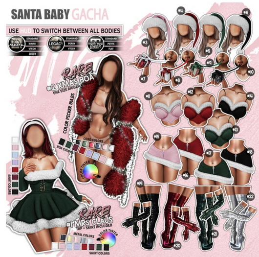 Mug - Santa Baby - Set Green