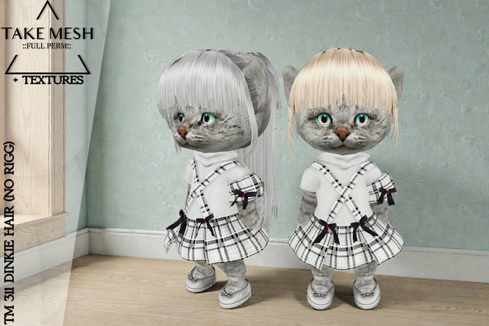 ! TakeMesh - TM 311 DINKIE HAIR (NO RIGG)