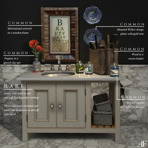 AF Bastide Vanity RARE 