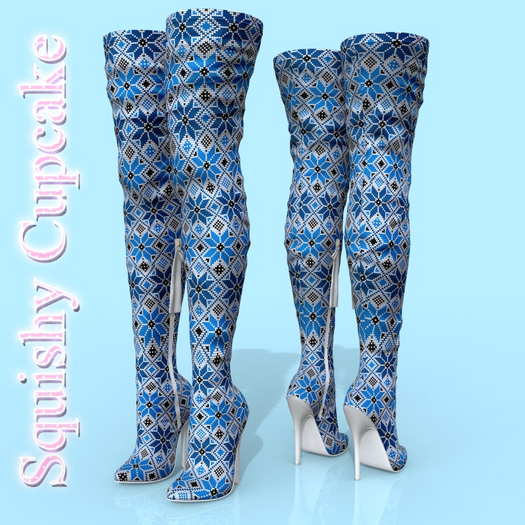 Christmas Winter Thigh LARAX BOOTS
