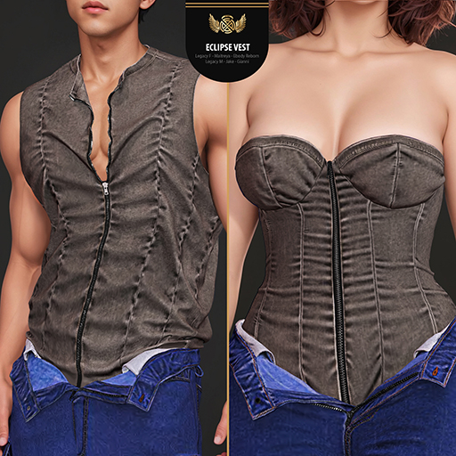 STOP-Eclipse bustier top,Vest-Tone7 