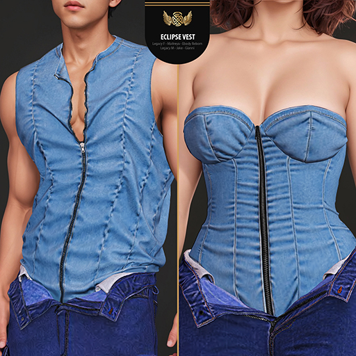 STOP-Eclipse bustier top,Vest