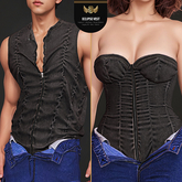 STOP-Eclipse bustier top,Vest-Tone3