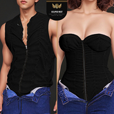 STOP-Eclipse bustier top,Vest-Tone2
