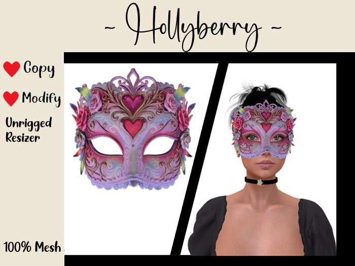 HB: Valentine Masquerade Mask F