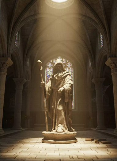 Wizard Monument PBR - Highly Detailed (Li)