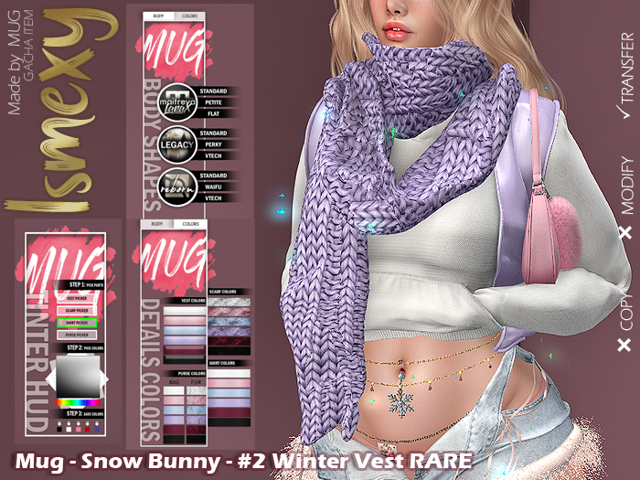 Mug - Snow Bunny - #2 Winter Vest RARE