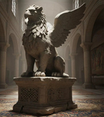Griffin Stone Statue PBR - Highly Detailed (Li)