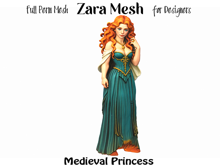 ZM PBR Medieval Princess FULL PERM MESH