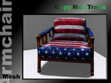 Armchair Mesh stars & stripes