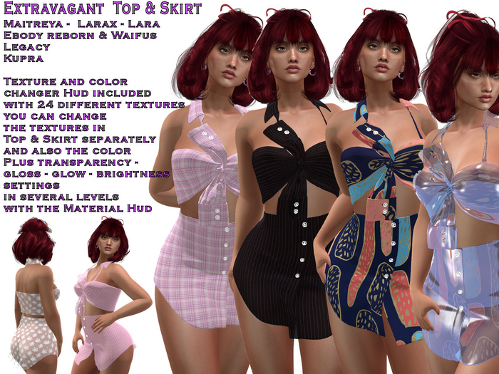 Extravagant  Top & Skirt  (ADD)