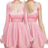MeHoney - Lin dress - Peach - Lara X, Legacy, Perky, E.Reborn, Waifu, NHUMANA, Kupra