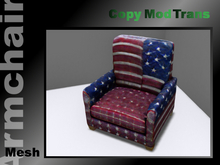 Armchair Mesh stars & stripes