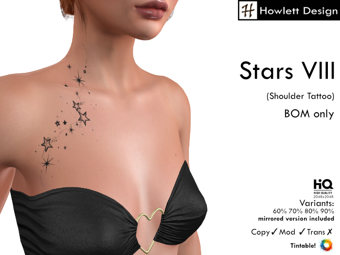 [HDesign] Stars VIII (Shoulder Tattoo)