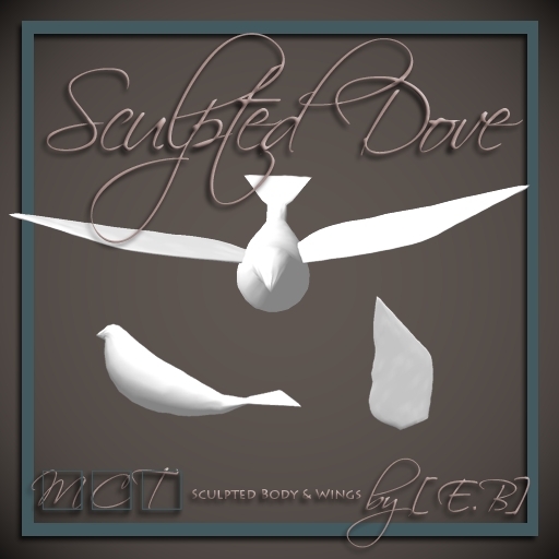 [E.B] Dove Sculpt Maps & Prims - Full Permission With Maps