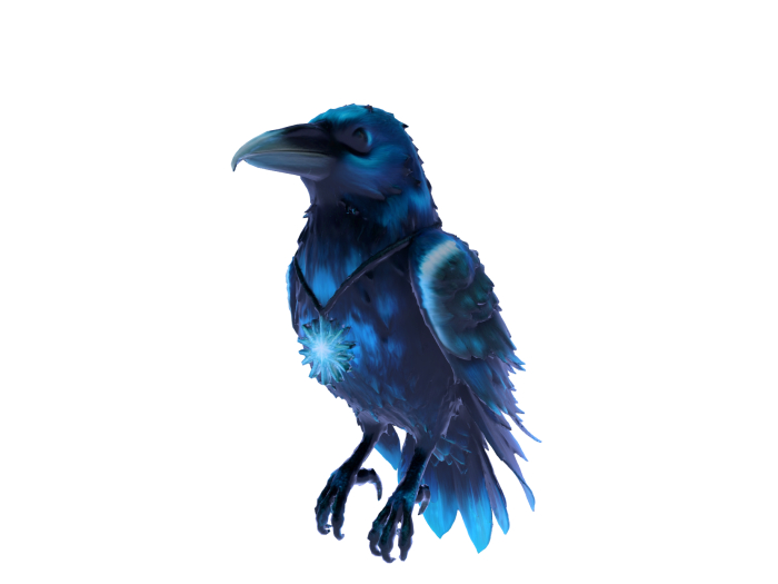 Midnight Raven Bird FULL PERM