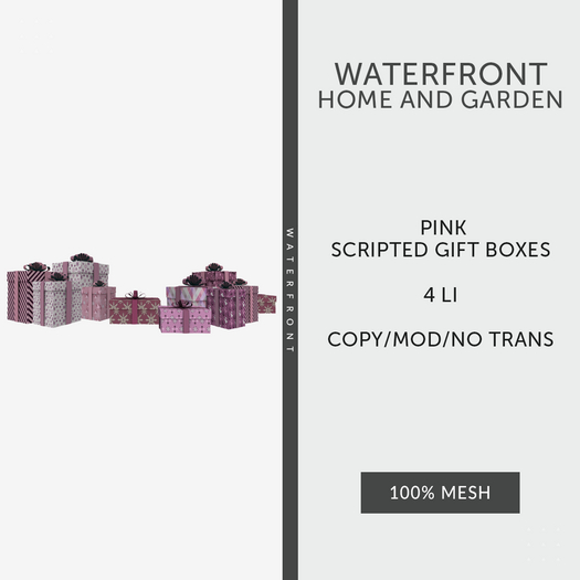 ♥ Waterfront Pink Gifts Scripted ♥