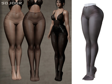 SOJOUR - Dafne sheer tights - dark