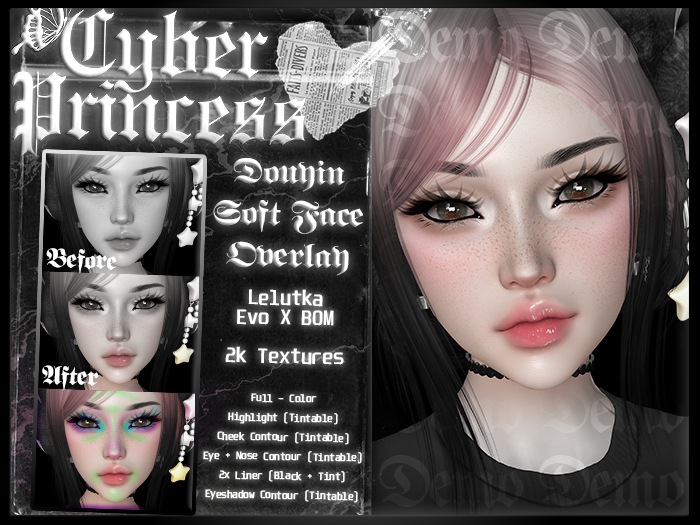 Cyber Princess. Douyin Soft Face Overlay BOM DEMO