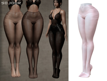 SOJOUR - Dafne sheer tights - pink