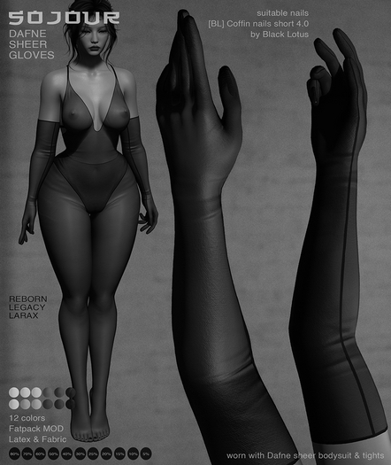 SOJOUR - Dafne sheer gloves - demo