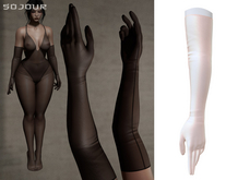 SOJOUR - Dafne sheer gloves - nude