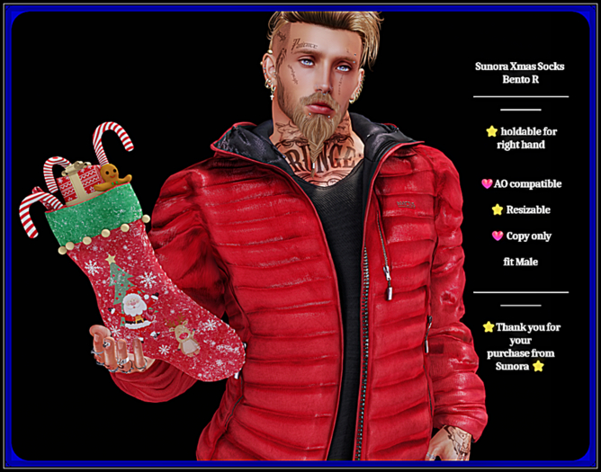 Sunora Xmas Socks Bento R