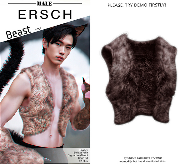 ERSCH - Beast Vest -choco-