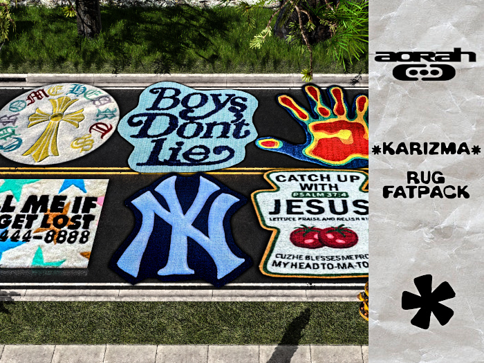 "AORAH" - "KARIZMA" Rugs (FATPACK)