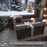 Swank & Co. Noir Botanical Christmas Gift Boxes