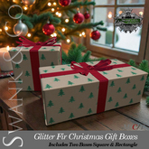 Swank & Co. Glitter Fir Christmas Gift Boxes
