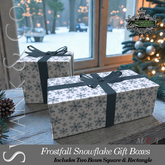 Swank & Co. Frostfall Snowflake Christmas Gift Boxes