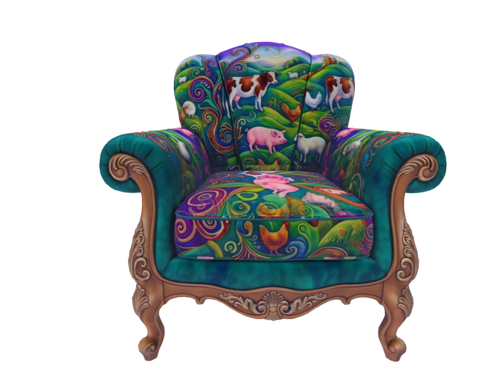 Child Size Farm Arm Chair FULL PERM