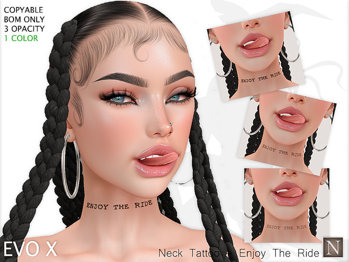 [Nerium] Neck Tattoo - Enjoy The Ride