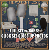 Random Matter - The Water Closet FULL SET w/RARES +EXTRAS