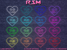 Neon Smiling Heart