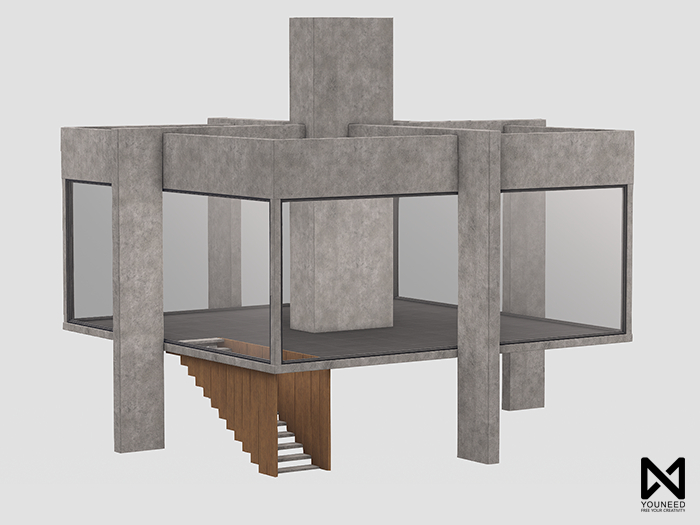 Youneed - Louze elevated shelter