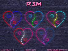 Neon YinYang Heart