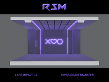 XO Heart Backdrop Purple
