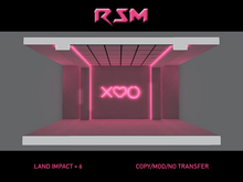 XO Heart Backdrop Pink